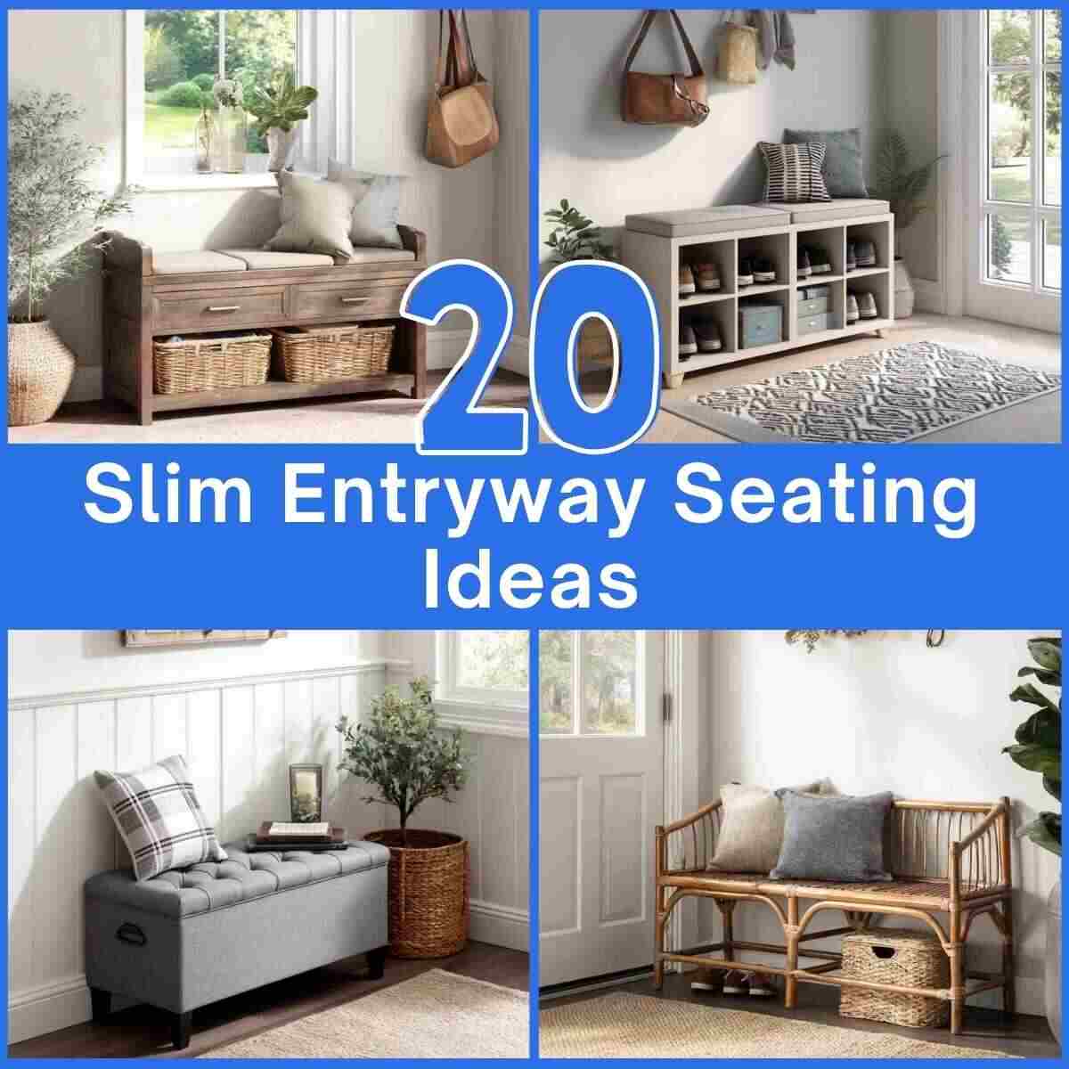 Slim Entryway Seating Ideas