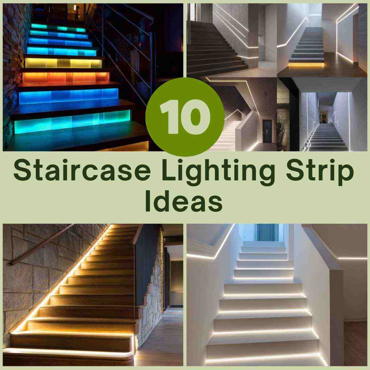 Staircase Lighting Strip Ideas