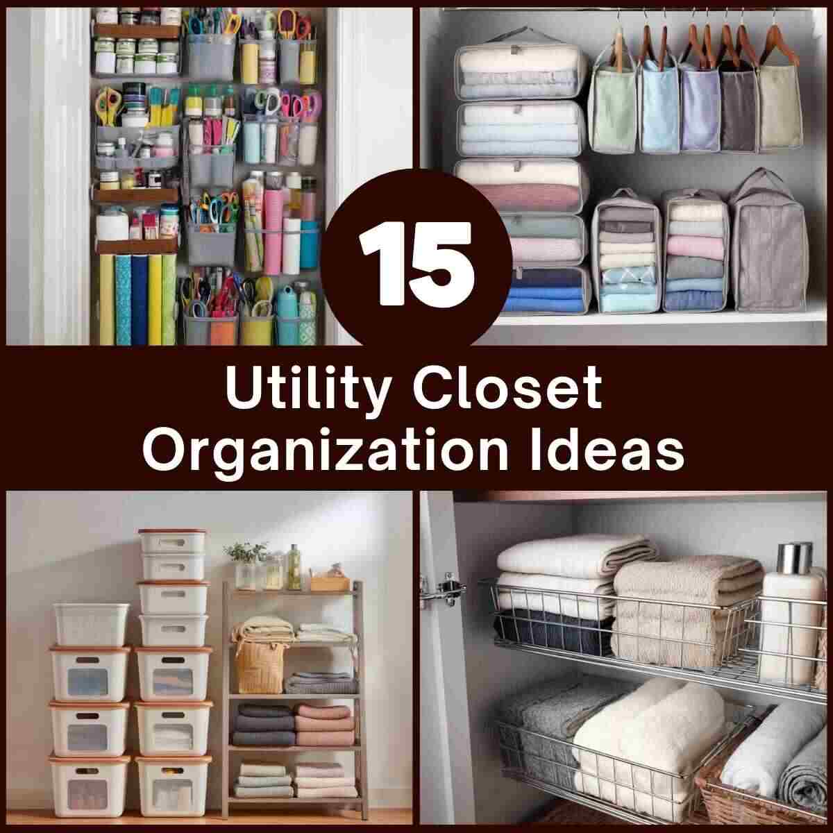 Utility Closet Organization Ideas