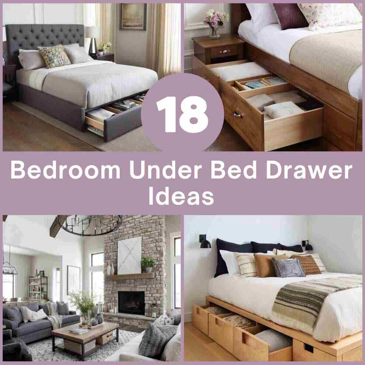 Bedroom Under Bed Drawer Ideas