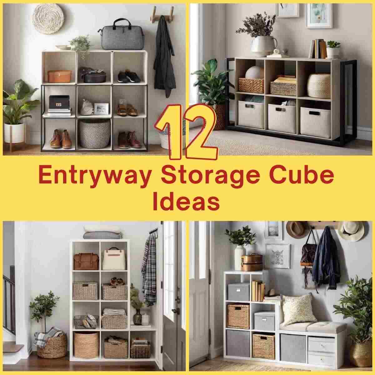 Entryway Storage Cube Ideas