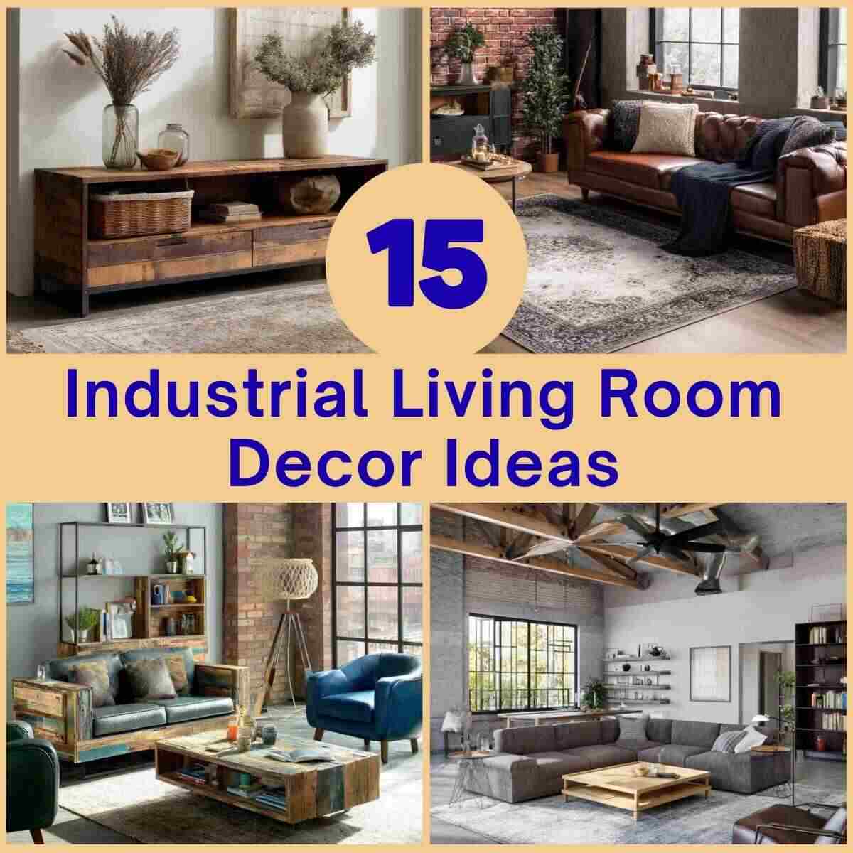 Industrial Living Room Decor Ideas
