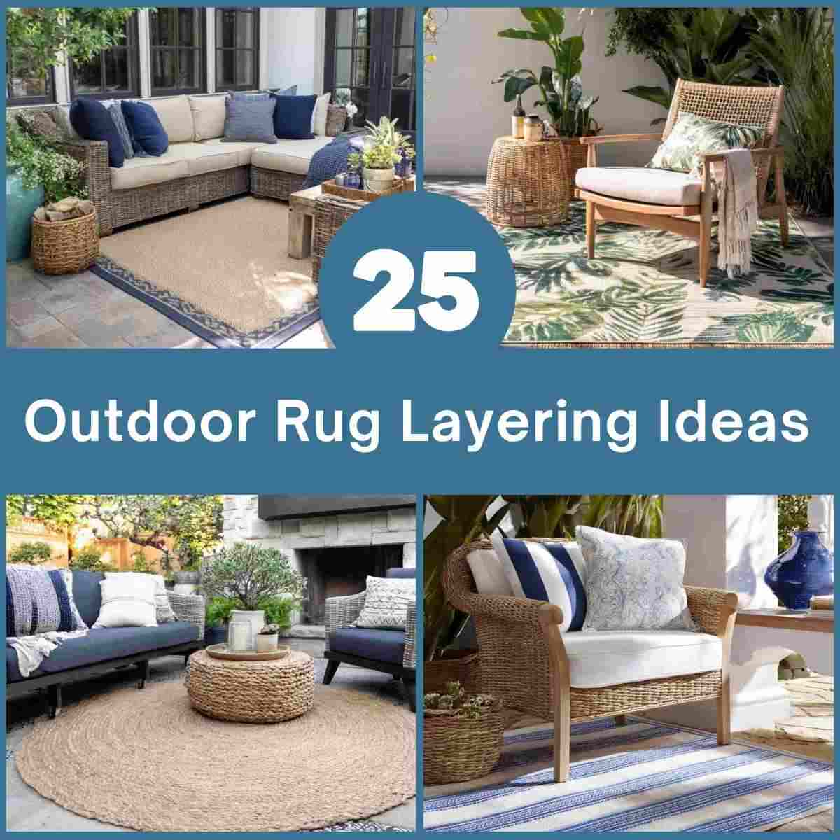 Outdoor Rug Layering Ideas