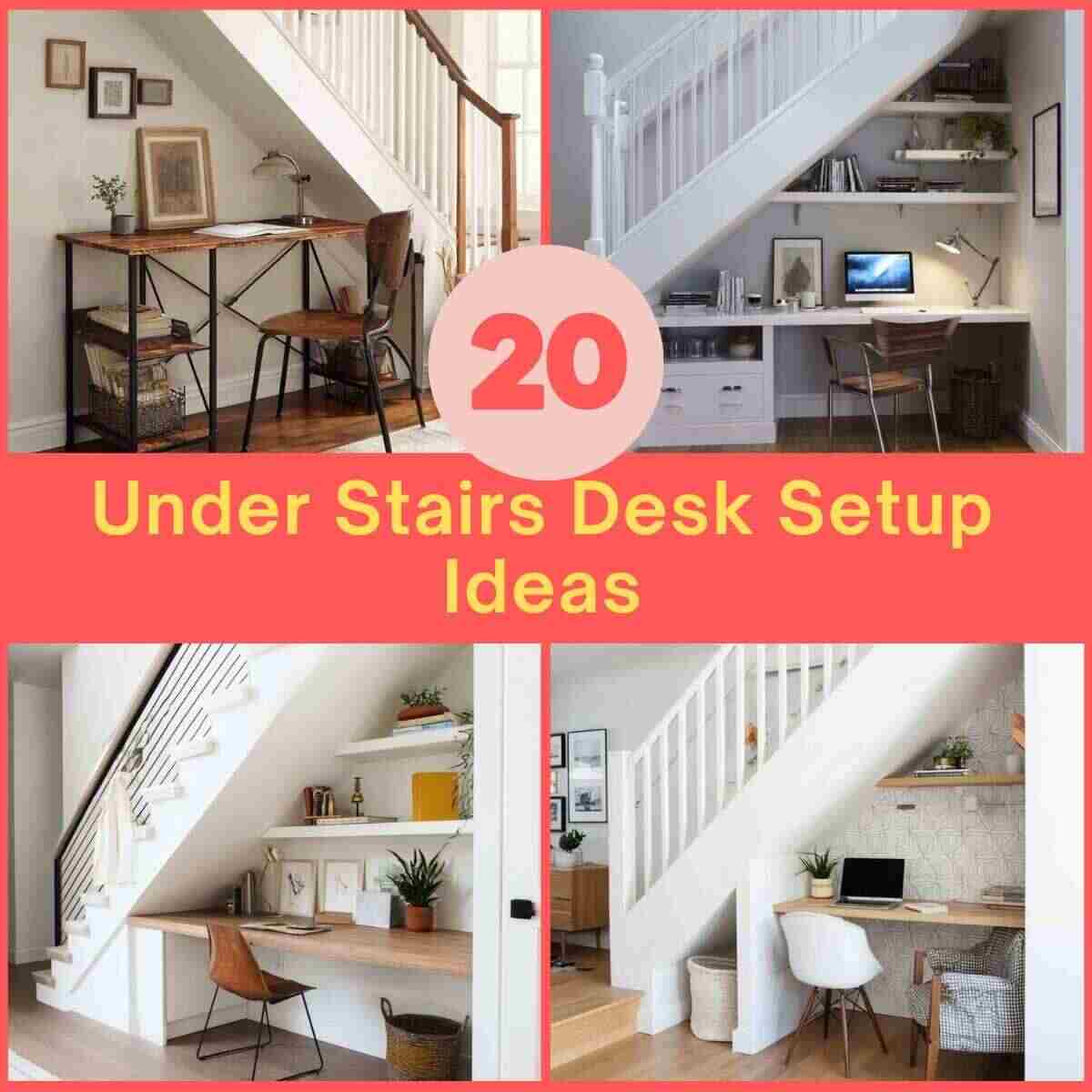 Under Stairs Desk Setup Ideas