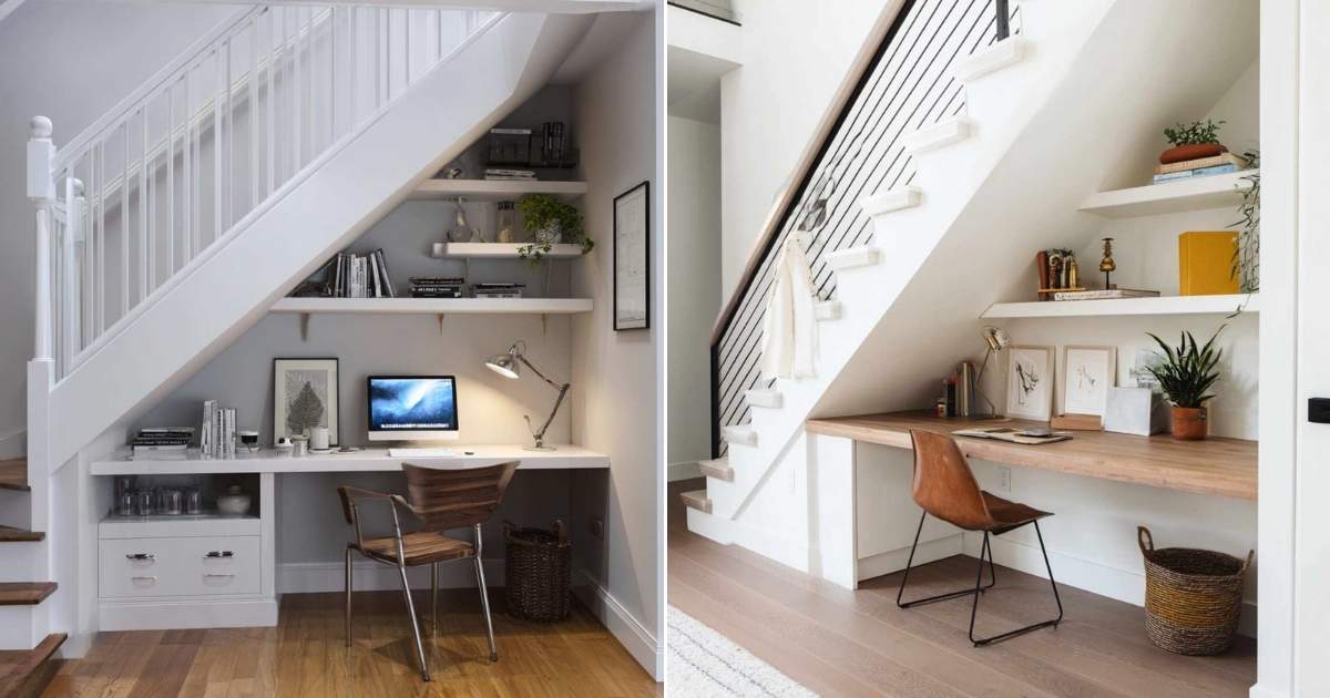 20 Genius Under Stairs Desk Ideas You’ll Want to Copy
