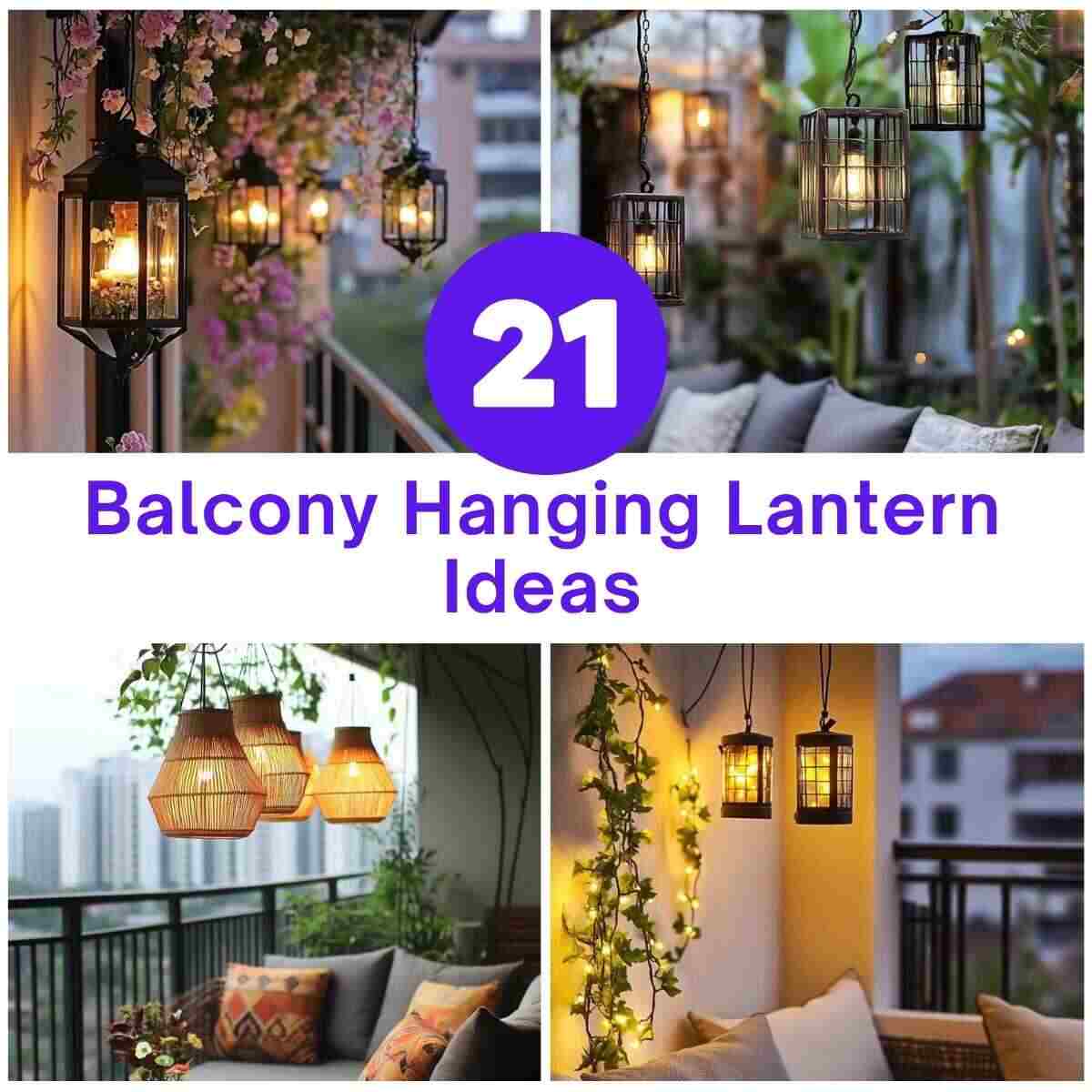 Balcony Hanging Lantern Ideas