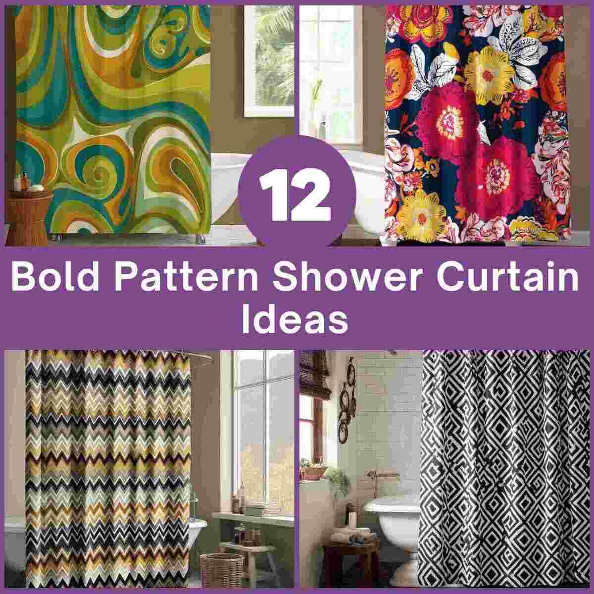 Bold Pattern Shower Curtain Ideas