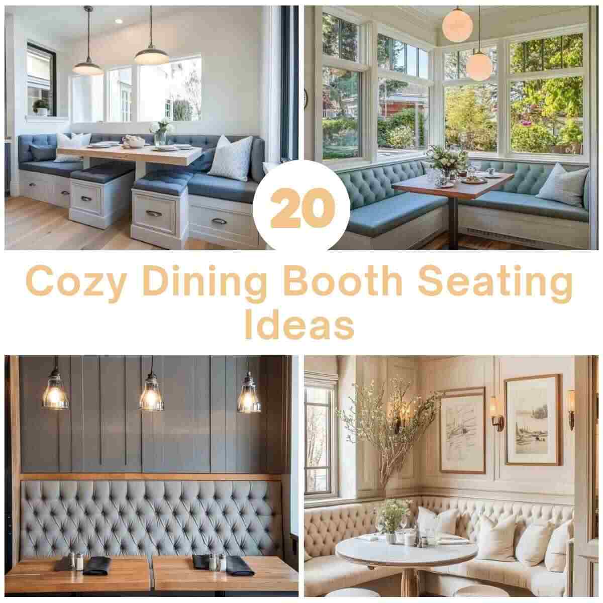 Cozy Dining Booth Seating Ideas
