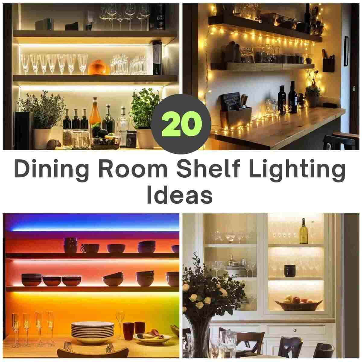 Dining Room Shelf Lighting Ideas
