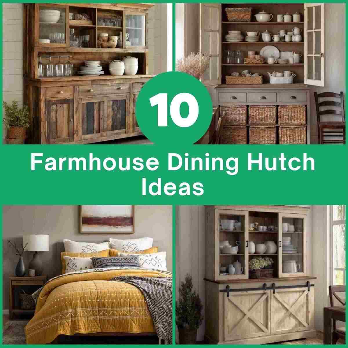 Farmhouse Dining Hutch Ideas