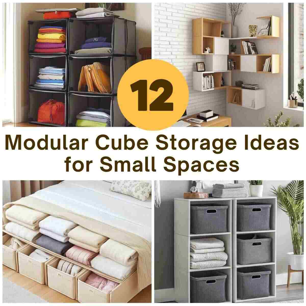 Modular Cube Storage Ideas for Small Spaces