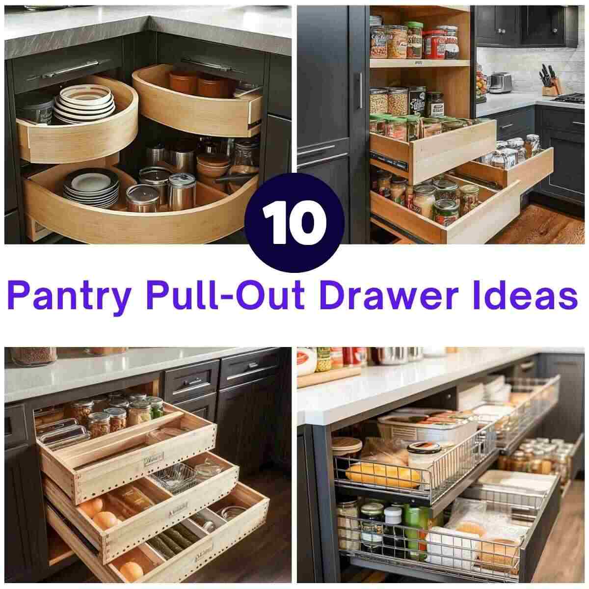 Pantry Pull-Out Drawer Ideas