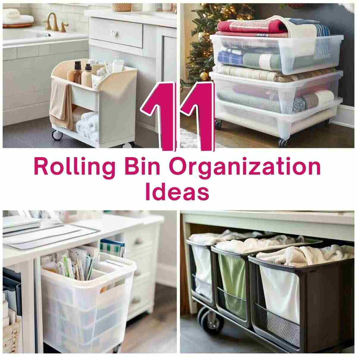 Rolling Bin Organization Ideas
