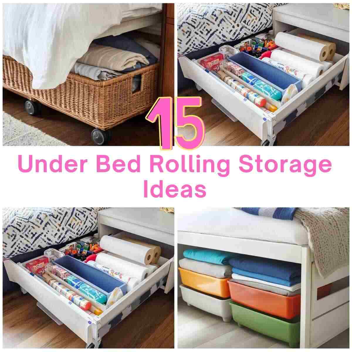 Under Bed Rolling Storage