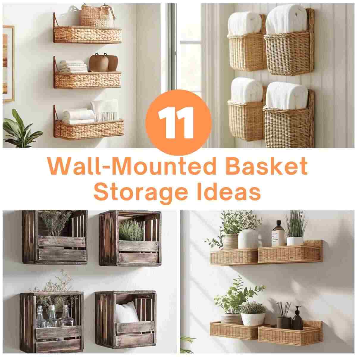 Wall-Mounted Basket Storage Ideas