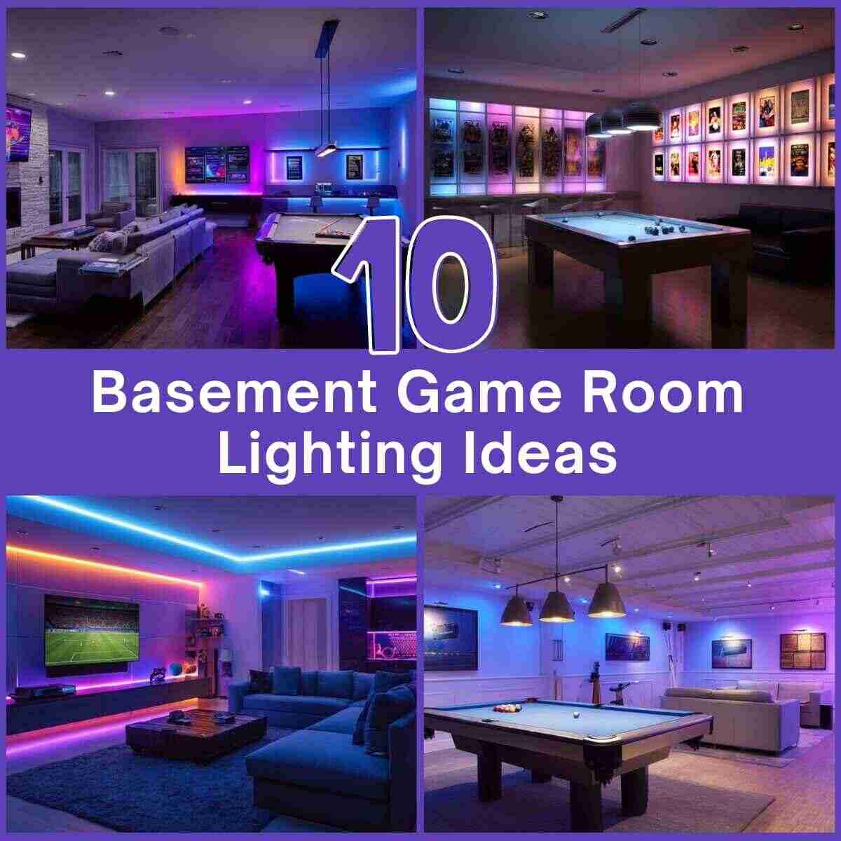 Basement Game Room Lighting Ideas