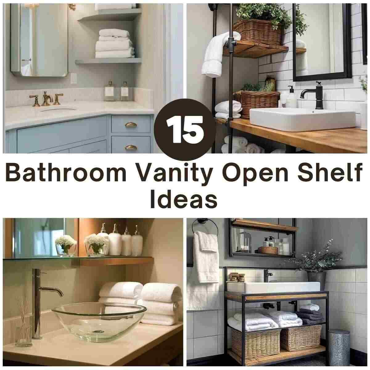 Bathroom Vanity Open Shelf Ideas