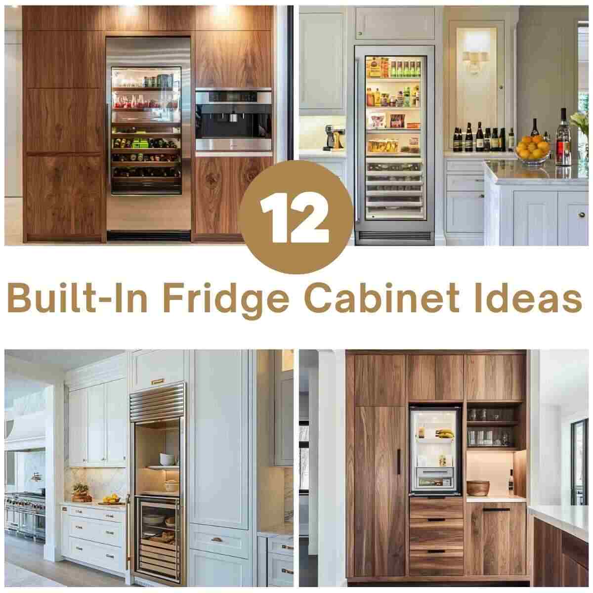 Built-In Fridge Cabinet Ideas