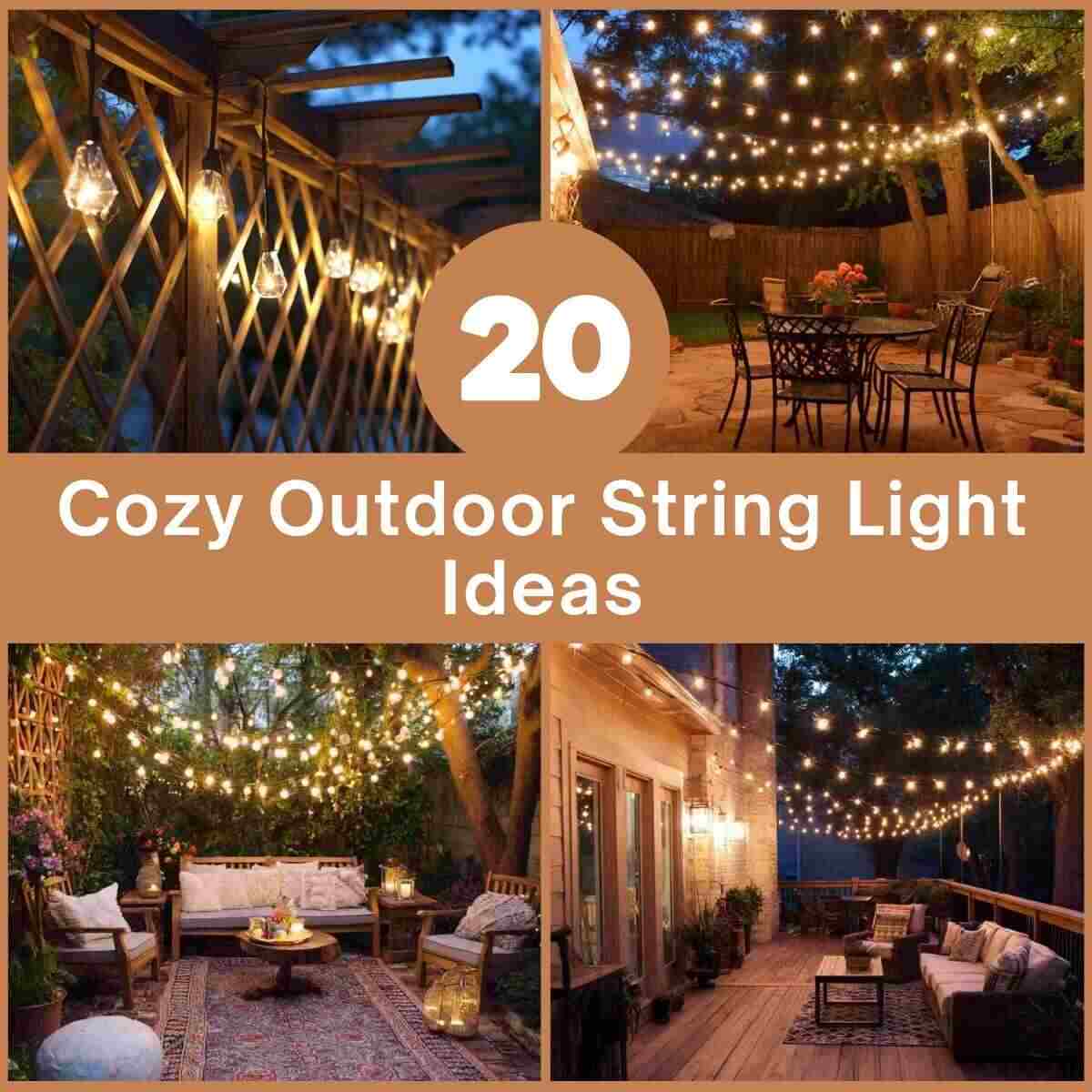 Cozy Outdoor String Light Ideas