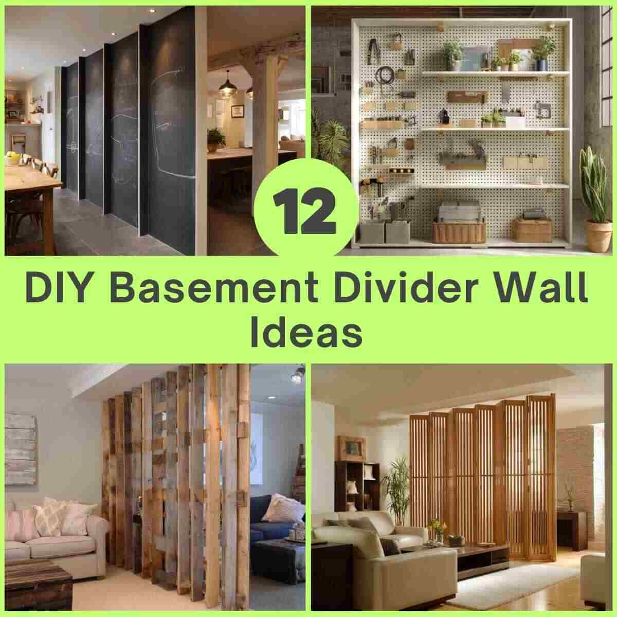 DIY Basement Divider Wall Ideas