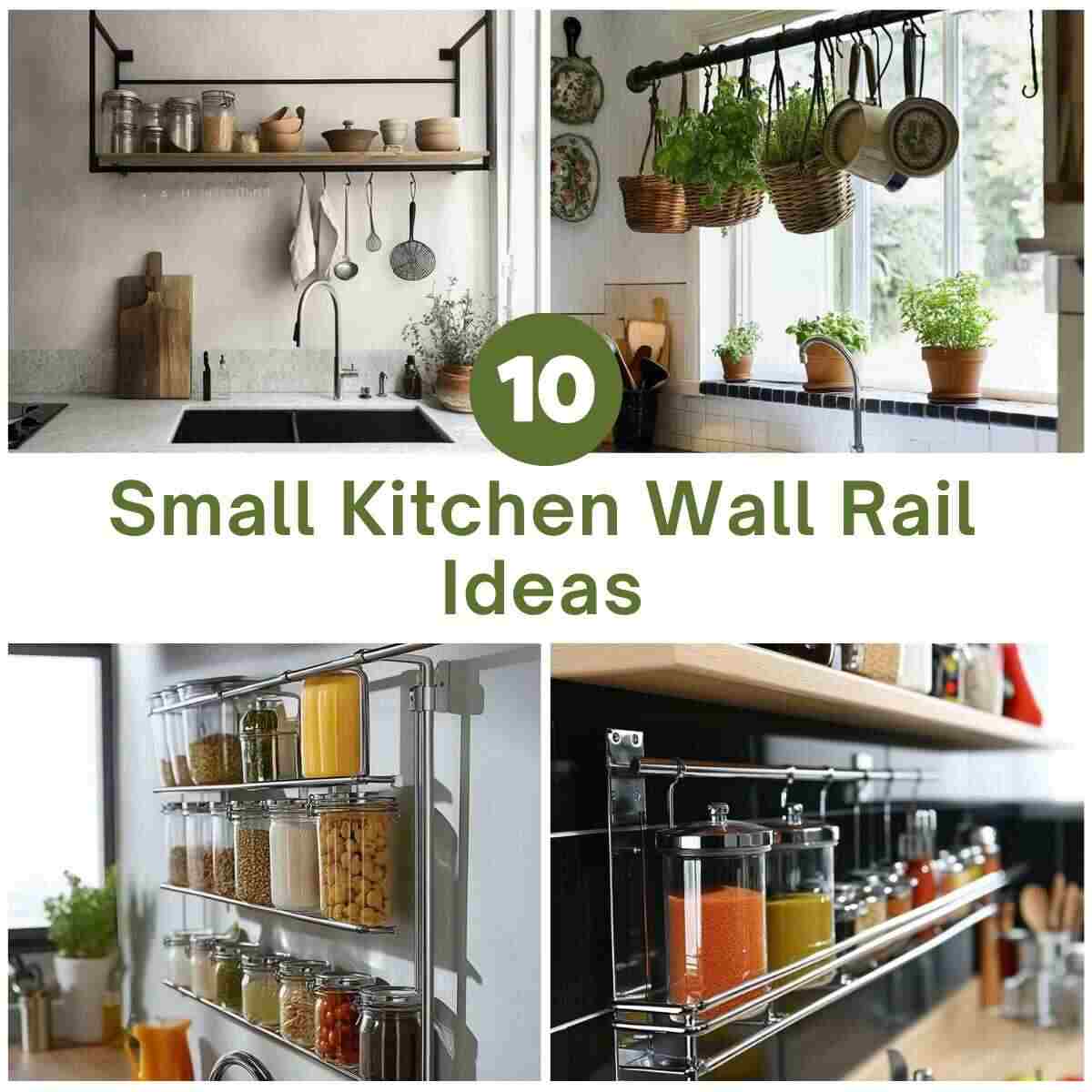 Small Kitchen Wall Rail Ideas