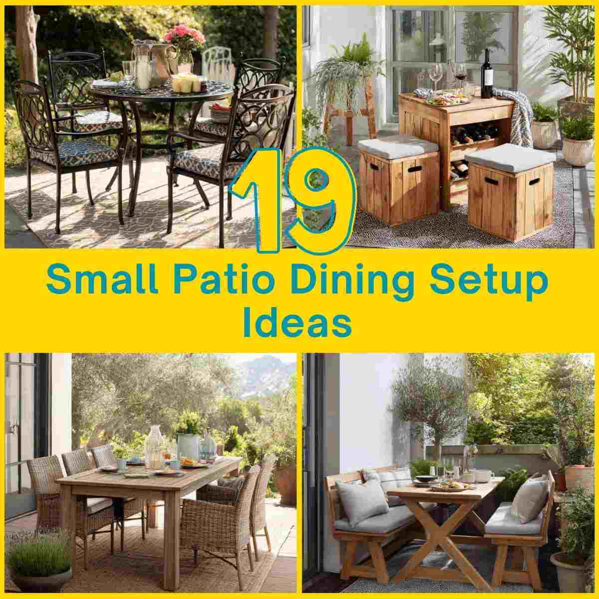 Small Patio Dining Setup Ideas