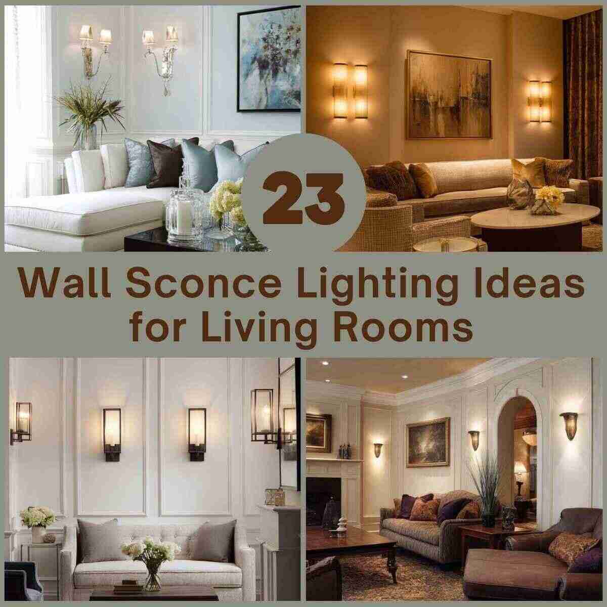 Wall Sconce Lighting Ideas for Living Rooms
